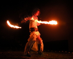 Fire spinning 103