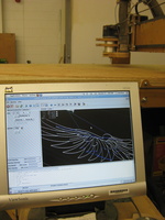 Wing CNC cut in progress